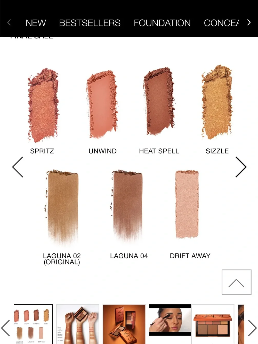 NARS Warm Bronze Face Palette - Bronze Glow